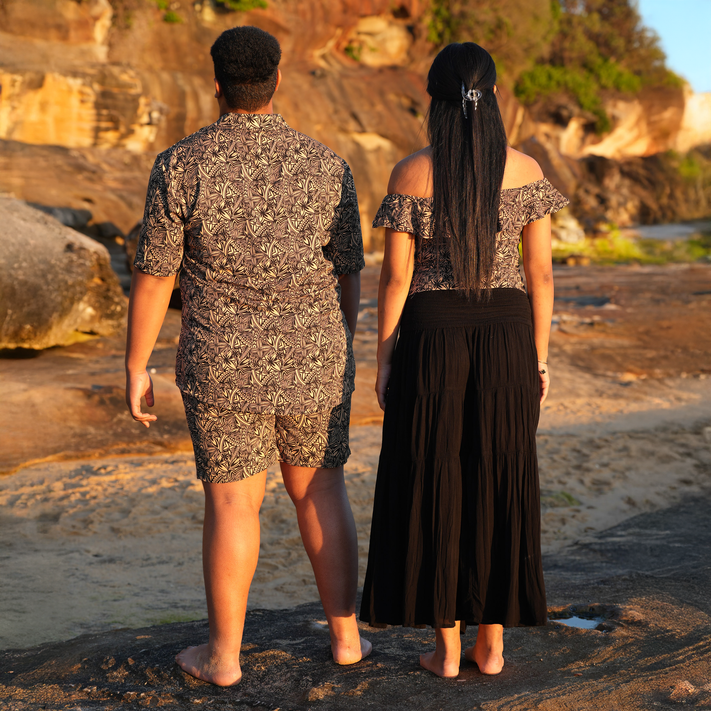 Pangai Couple Set – Beige (3 Pieces)