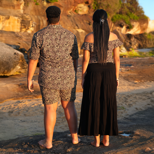 Pangai Couple Set – Beige (3 Pieces)