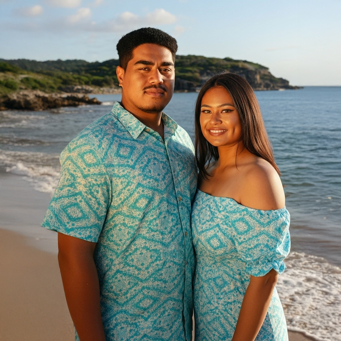 Kolonga Couple Set – Blue