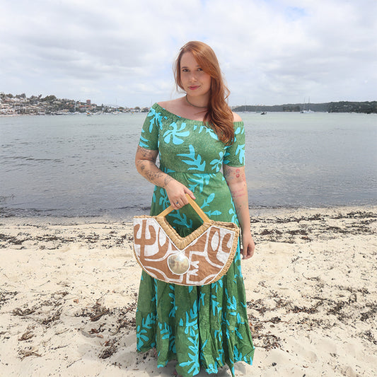 Kealoʻa x Forever Polynesia – One-of-a-Kind Hahauʻa Large Handbag