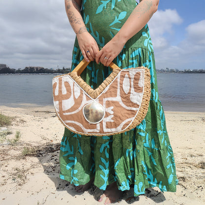 Kealoʻa x Forever Polynesia – One-of-a-Kind Hahauʻa Large Handbag