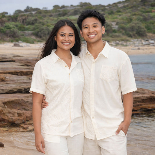 Levuka & Zion Matching Shirt Set