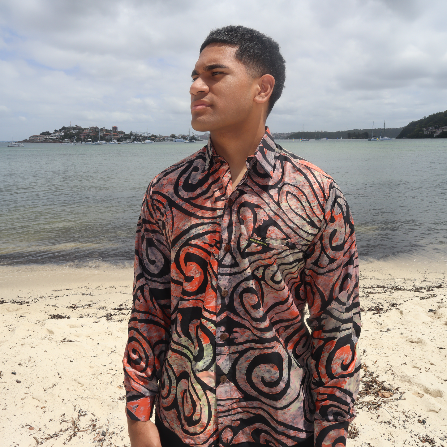 Men’s Long Sleeve Shirt – Forever Polynesia × PIA