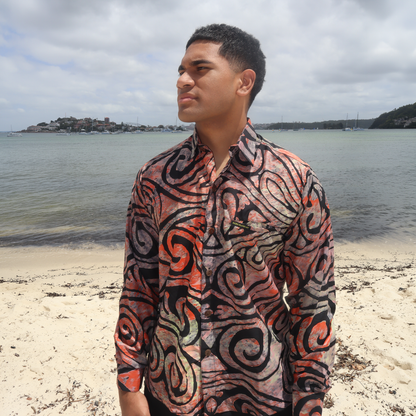 Men’s Long Sleeve Shirt – Forever Polynesia × PIA