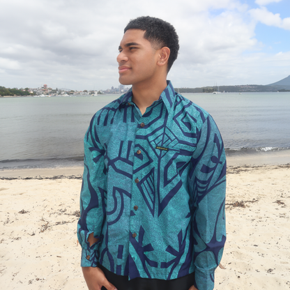 Men’s Long Sleeve Shirt – Forever Polynesia × PIA
