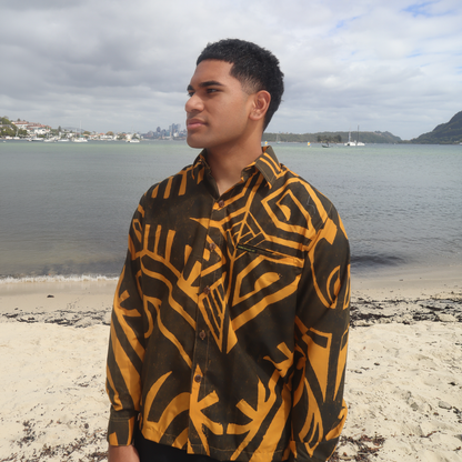 Men’s Long Sleeve Shirt – Forever Polynesia × PIA