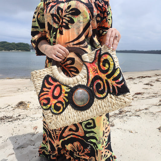 Kealoʻa x Forever Polynesia – One-of-a-Kind Moorea Large Handbag