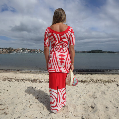 Kealoʻa x Forever Polynesia – One-of-a-Kind Hibiscus Rattan Bag